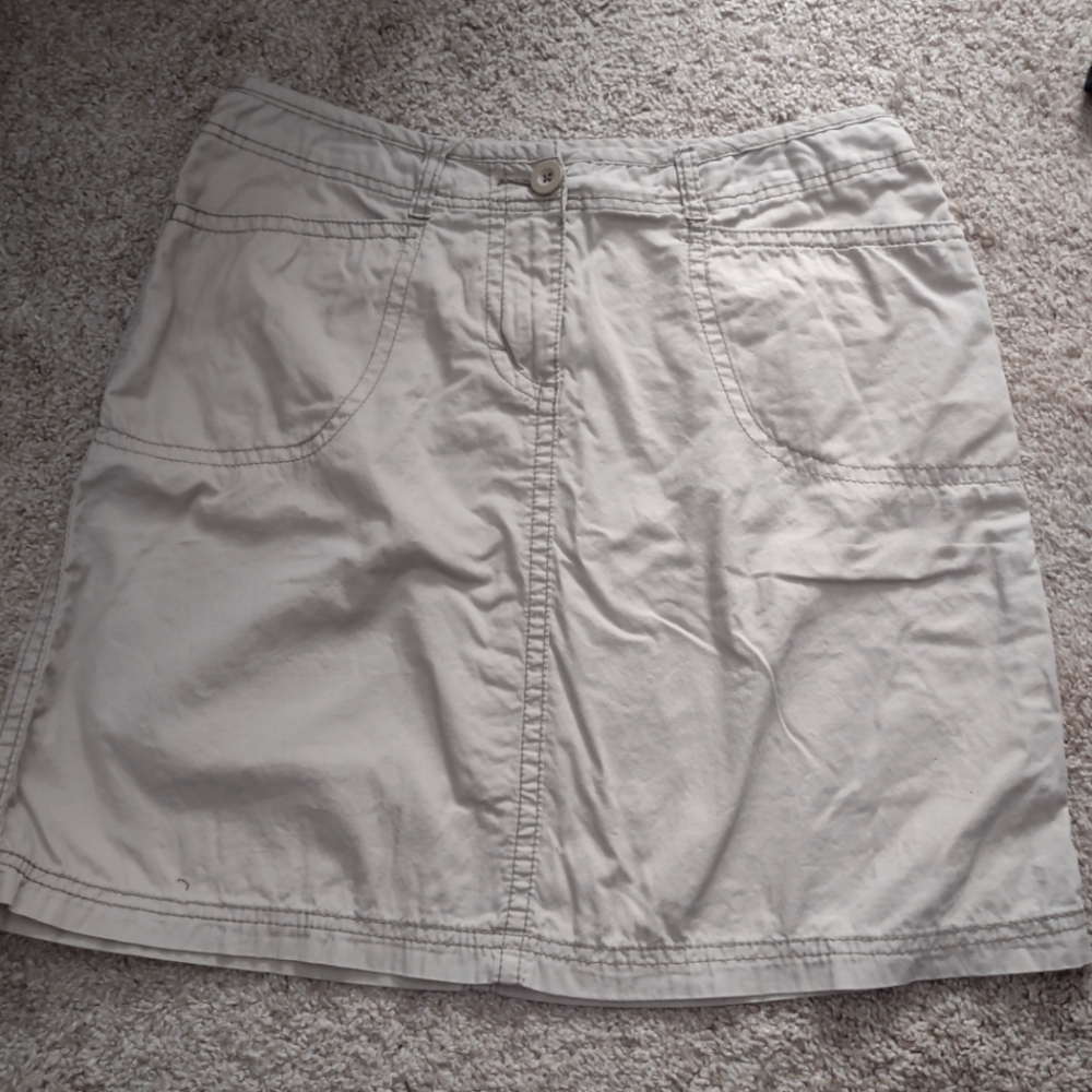 Faded Glory Khaki Casual Skirt
